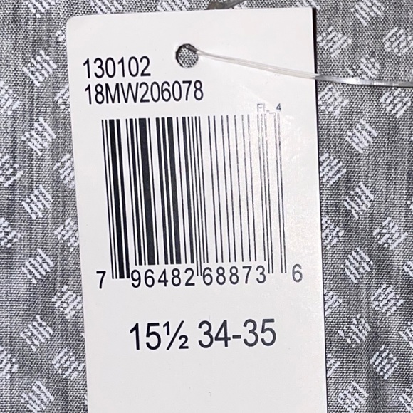 Michael Kors Slim Fit Geometric Grey Print NWT - Picture 6 of 6
